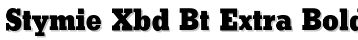 Stymie XBd BT Extra Bold font